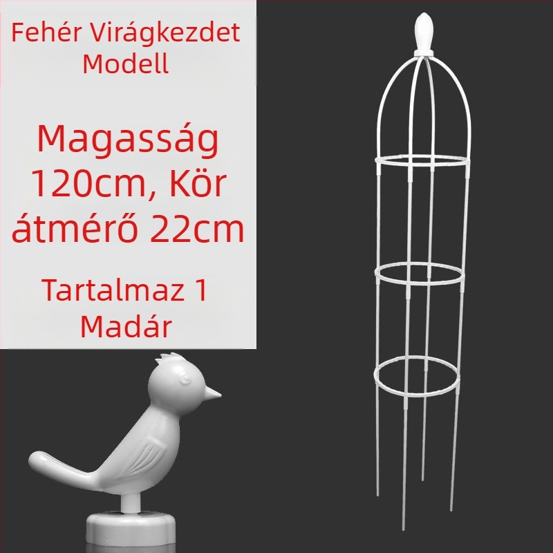 Kerti futó növényekhez tervezett keret rózsák és clematis számára, esernyő alakú keret, gomba alakú virágtartó, zöld növények támasza kültéri használatra (Stílus: Pastoral; Növekedési hőmérséklet: Egyéb; Növényfajták: Egyéb)