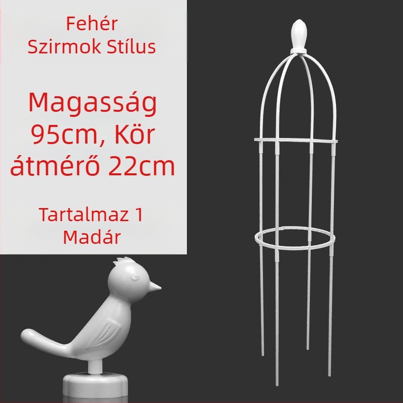 Kerti futó növényekhez tervezett keret rózsák és clematis számára, esernyő alakú keret, gomba alakú virágtartó, zöld növények támasza kültéri használatra (Stílus: Pastoral; Növekedési hőmérséklet: Egyéb; Növényfajták: Egyéb)