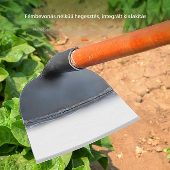 Mangán acél kertészeti ásó, többfunkciós eszköz gyomláláshoz, ásáshoz és zöldségek ültetéséhez