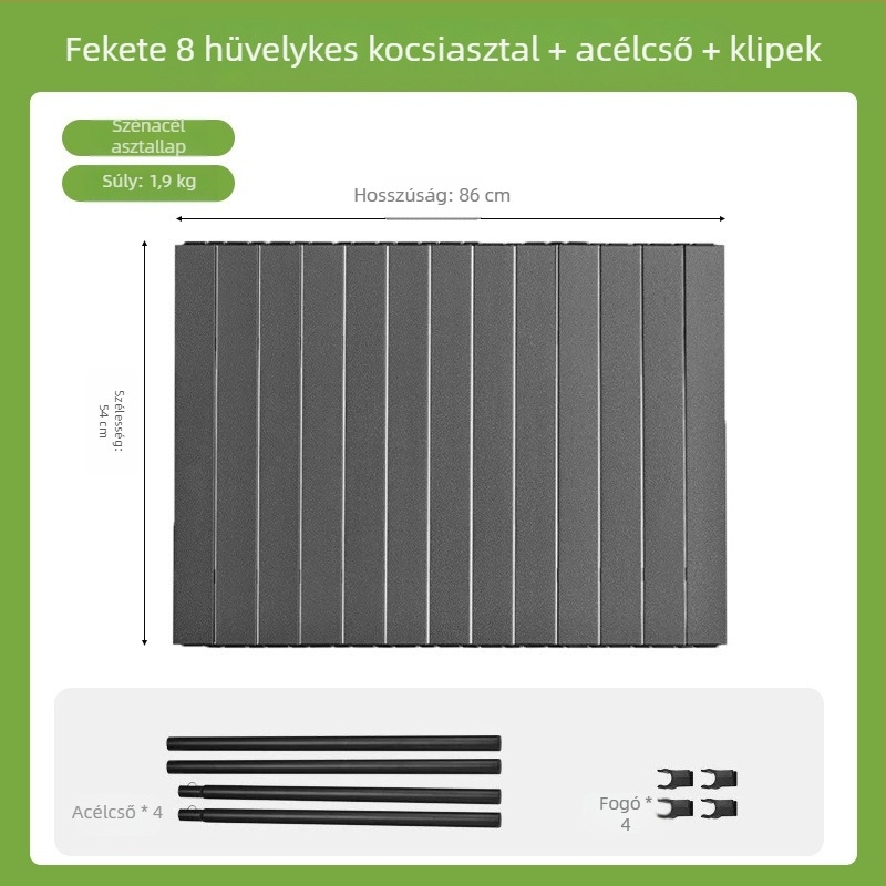 Kemping kocsi – Összecsukható kültéri hordozható kocsi, piknikasztallal