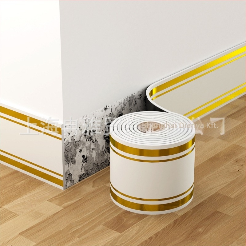 PVC márvány imitációjú csempe, öntapadós díszítőcsík falhoz és küszöbhöz
