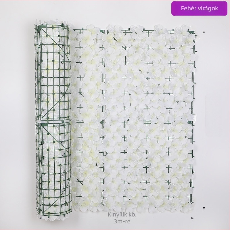 Kültéri használatra tervezett műanyag és poliészter növényzet kerítéshez – reliefes kivitel; típus: kerítés szimulált levelei; fajták: pothos, borostyán, rattan; alkalmas kültéri terekre, fotózásra és otthoni dekorációhoz.