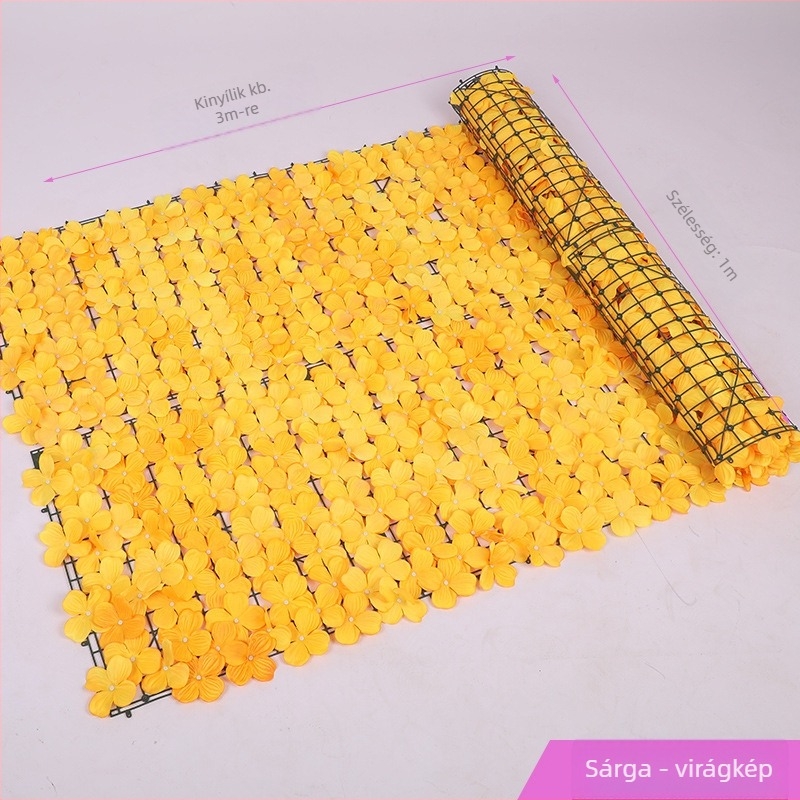 Kültéri használatra tervezett műanyag és poliészter növényzet kerítéshez – reliefes kivitel; típus: kerítés szimulált levelei; fajták: pothos, borostyán, rattan; alkalmas kültéri terekre, fotózásra és otthoni dekorációhoz.