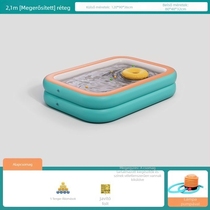 Zhilan felfújható gyerekmedence – beltéri és kültéri használat, fürdőmedence gyermekeknek