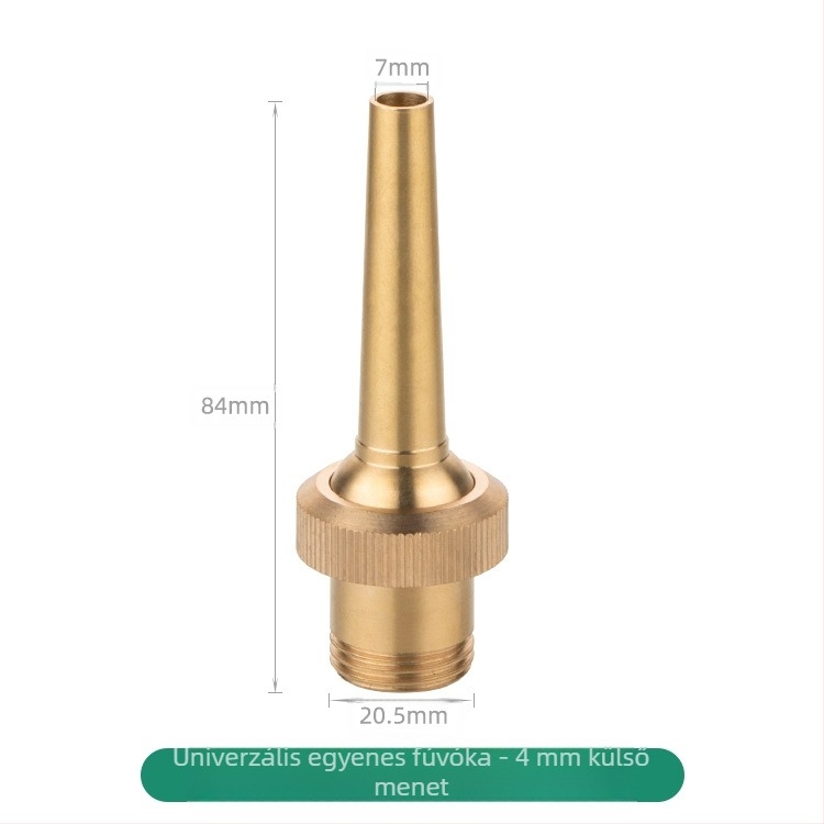 Rézből készült szökőkútfúvóka, atomizált, háztartási használatra, állítható szeleppel, tájvízi elemekhez és vízoszlopokhoz a közterületeken