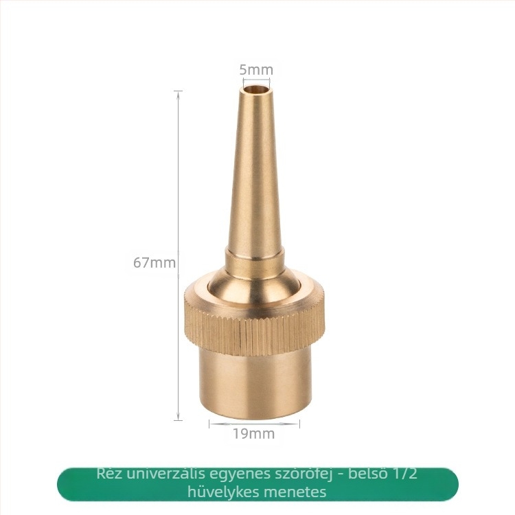 Rézből készült szökőkútfúvóka, atomizált, háztartási használatra, állítható szeleppel, tájvízi elemekhez és vízoszlopokhoz a közterületeken