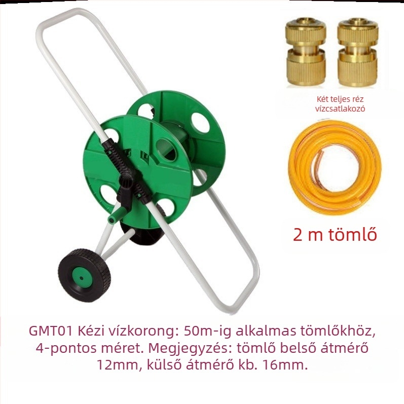 Öntöző tömlő tekerő, nagy nyomású öntözés a kertben, zöldségek és akvárium számára