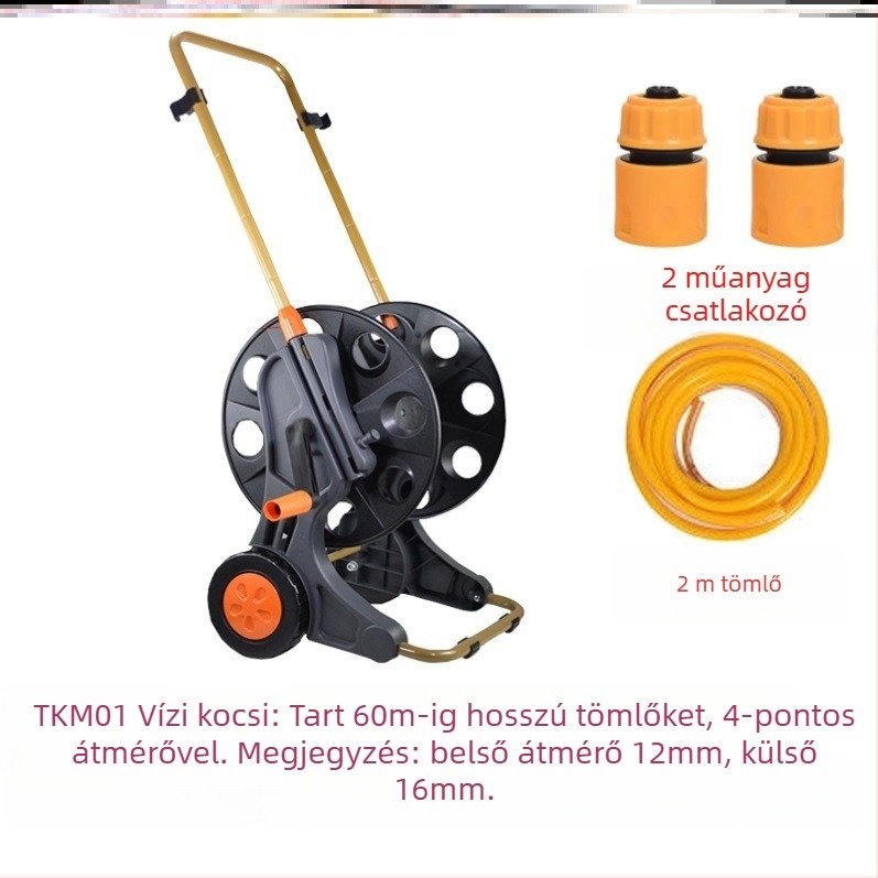 Öntöző tömlő tekerő, nagy nyomású öntözés a kertben, zöldségek és akvárium számára