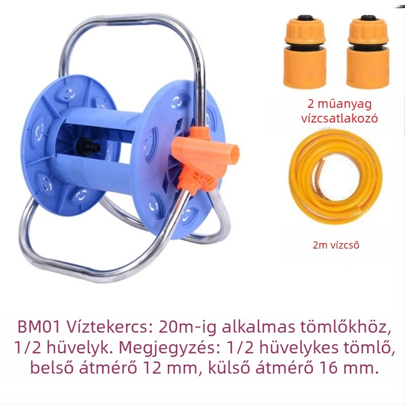 Öntöző tömlő tekerő, nagy nyomású öntözés a kertben, zöldségek és akvárium számára