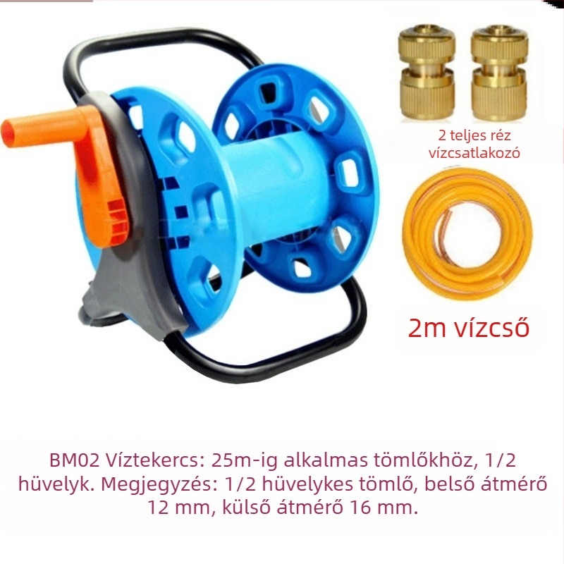 Öntöző tömlő tekerő, nagy nyomású öntözés a kertben, zöldségek és akvárium számára