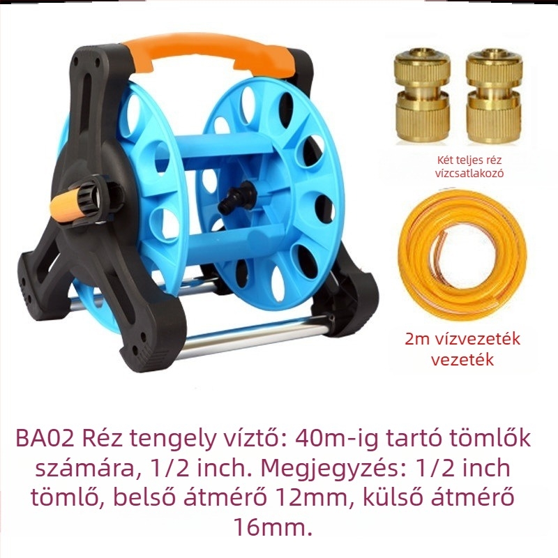 Öntöző tömlő tekerő, nagy nyomású öntözés a kertben, zöldségek és akvárium számára