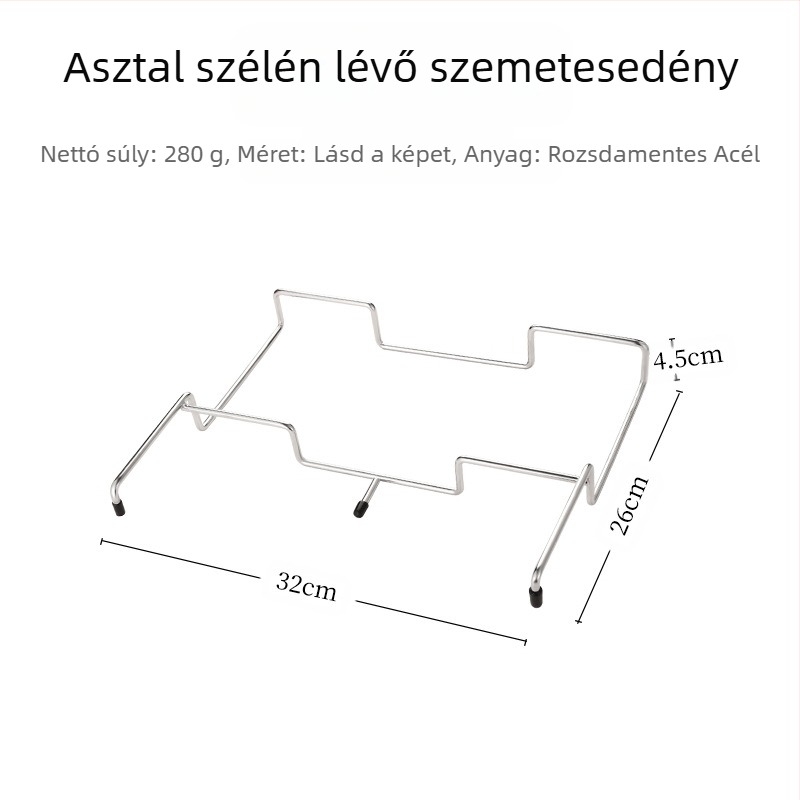 Összecsukható kültéri szemetesállvány zacskótartóval, 100% új műanyag anyag