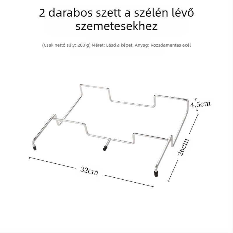 Összecsukható kültéri szemetesállvány zacskótartóval, 100% új műanyag anyag