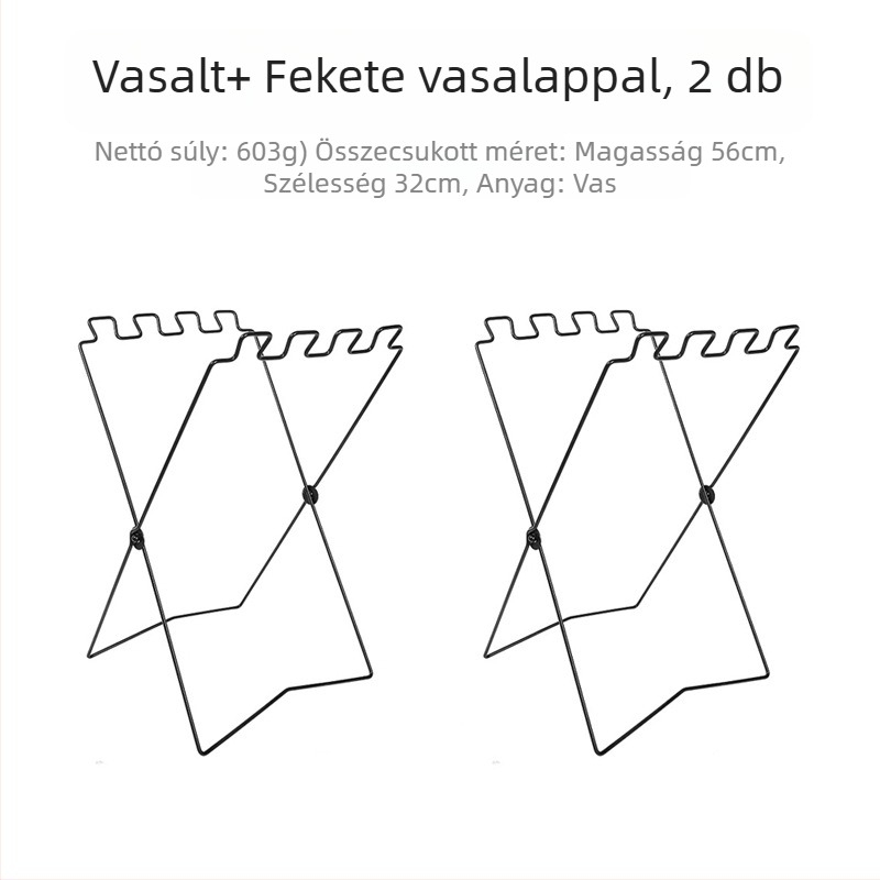 Összecsukható kültéri szemetesállvány zacskótartóval, 100% új műanyag anyag