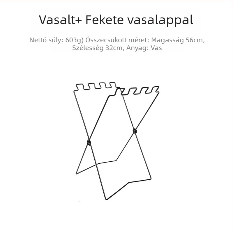 Összecsukható kültéri szemetesállvány zacskótartóval, 100% új műanyag anyag