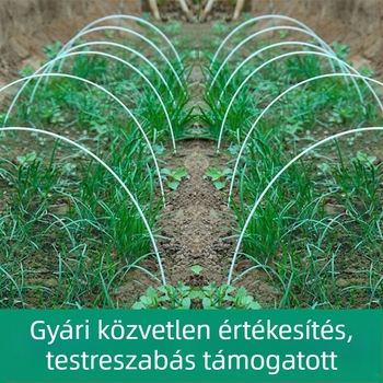 Erkélyre való zöldségtermesztő ív-keret üvegházi műanyag fóliával, univerzális modell, 2024-ben megjelent