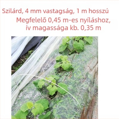 Erkélyre való zöldségtermesztő ív-keret üvegházi műanyag fóliával, univerzális modell, 2024-ben megjelent