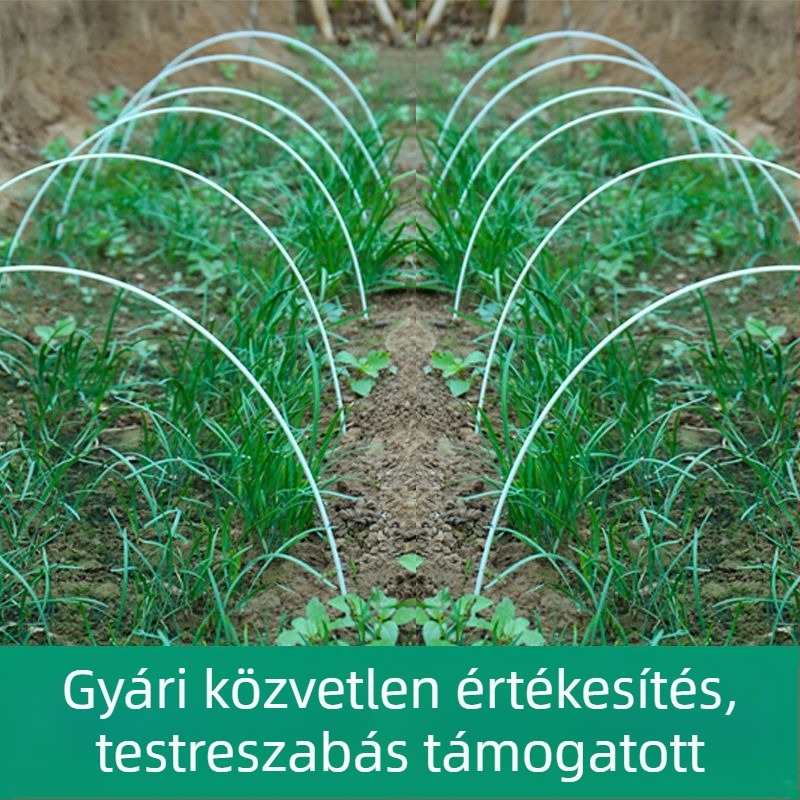Erkélyre való zöldségtermesztő ív-keret üvegházi műanyag fóliával, univerzális modell, 2024-ben megjelent