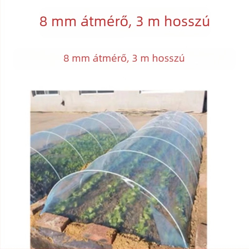 Erkélyre való zöldségtermesztő ív-keret üvegházi műanyag fóliával, univerzális modell, 2024-ben megjelent