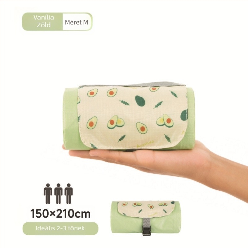Isdan mini piknik szőnyeg, nylonból, 250 g, 20D vízálló anyag, modell YSD-80626, összecsukható kemping és kültéri használatra, nedvességálló 2000M+-ig