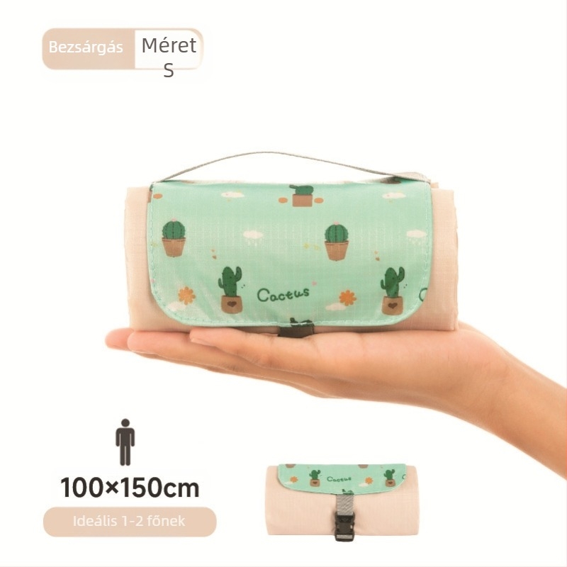 Isdan mini piknik szőnyeg, nylonból, 250 g, 20D vízálló anyag, modell YSD-80626, összecsukható kemping és kültéri használatra, nedvességálló 2000M+-ig