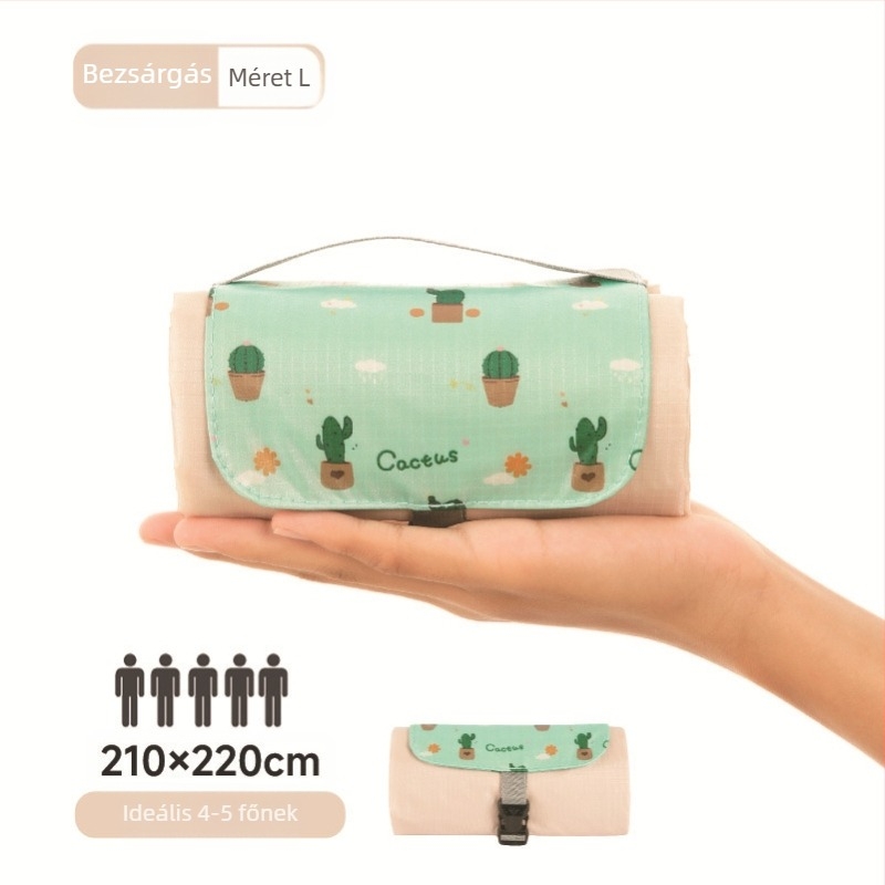 Isdan mini piknik szőnyeg, nylonból, 250 g, 20D vízálló anyag, modell YSD-80626, összecsukható kemping és kültéri használatra, nedvességálló 2000M+-ig