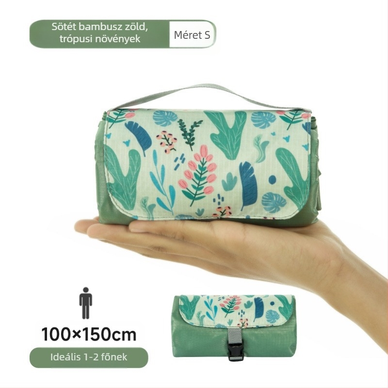 Isdan mini piknik szőnyeg, nylonból, 250 g, 20D vízálló anyag, modell YSD-80626, összecsukható kemping és kültéri használatra, nedvességálló 2000M+-ig