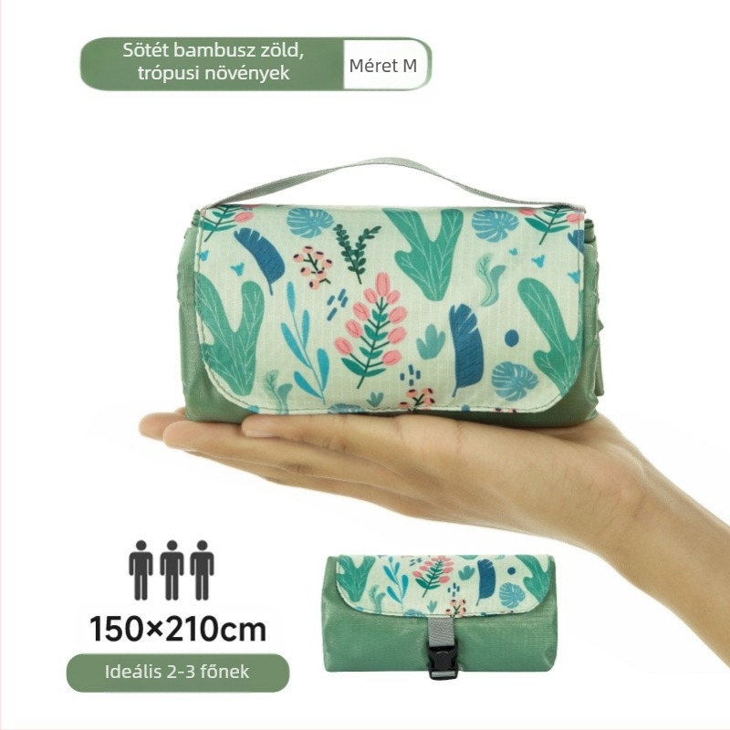 Isdan mini piknik szőnyeg, nylonból, 250 g, 20D vízálló anyag, modell YSD-80626, összecsukható kemping és kültéri használatra, nedvességálló 2000M+-ig