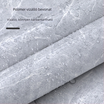 Öntapadós PET falmatrica, imitált márvány mintával, olaj- és hőálló, konyhai faldekoráció