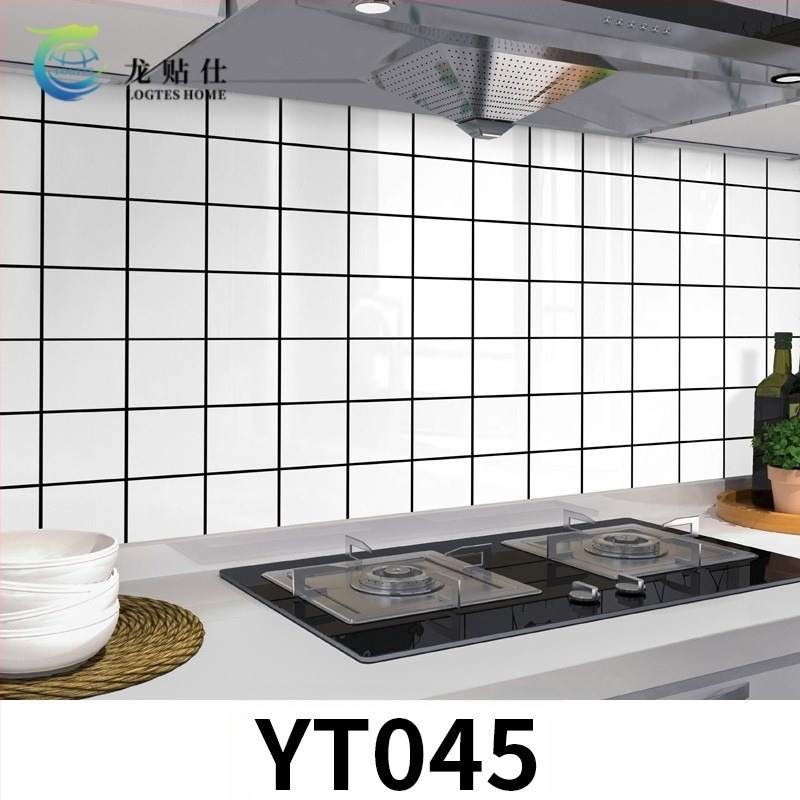 Öntapadós PET falmatrica, imitált márvány mintával, olaj- és hőálló, konyhai faldekoráció