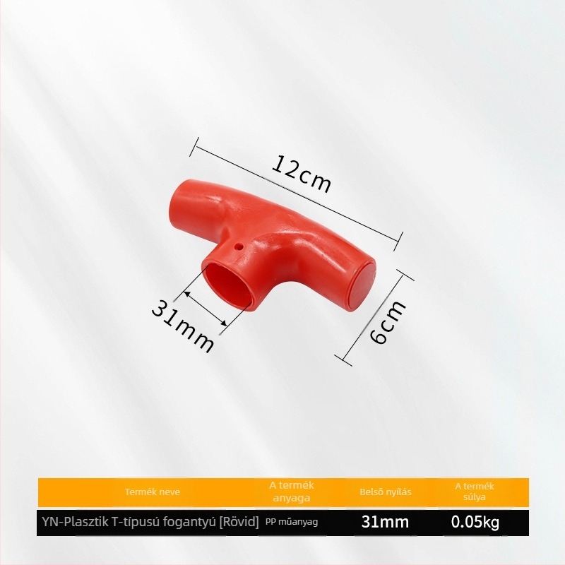 T- és D-típusú ásónyél vastagított műanyag fejjel és fa nyéllel, mezőgazdasági eszközökhöz