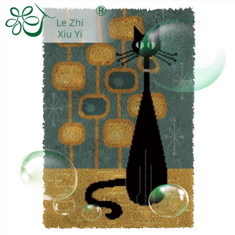 Képregény motívummal díszített, négyzet alakú szőnyegpárna, akril szálak, kézi mosás, alkalmas nappalira, hálószobára, dolgozószobára, étterembe, előszobára, erkélyre