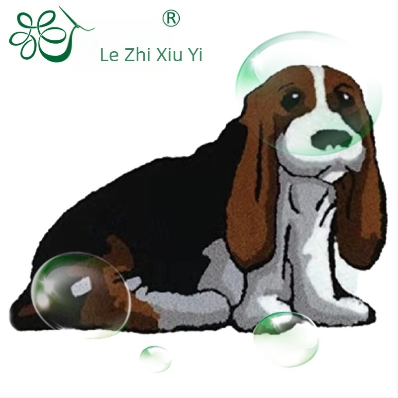 Képregény motívummal díszített, négyzet alakú szőnyegpárna, akril szálak, kézi mosás, alkalmas nappalira, hálószobára, dolgozószobára, étterembe, előszobára, erkélyre