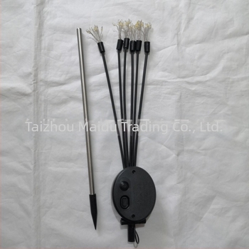 Napelemes rézdrótos LED lámpa kültéri dekorációhoz, virág alakú talajlámpa, 3000 lm, napelemes működés, IP65, bemeneti feszültség ≤36 V