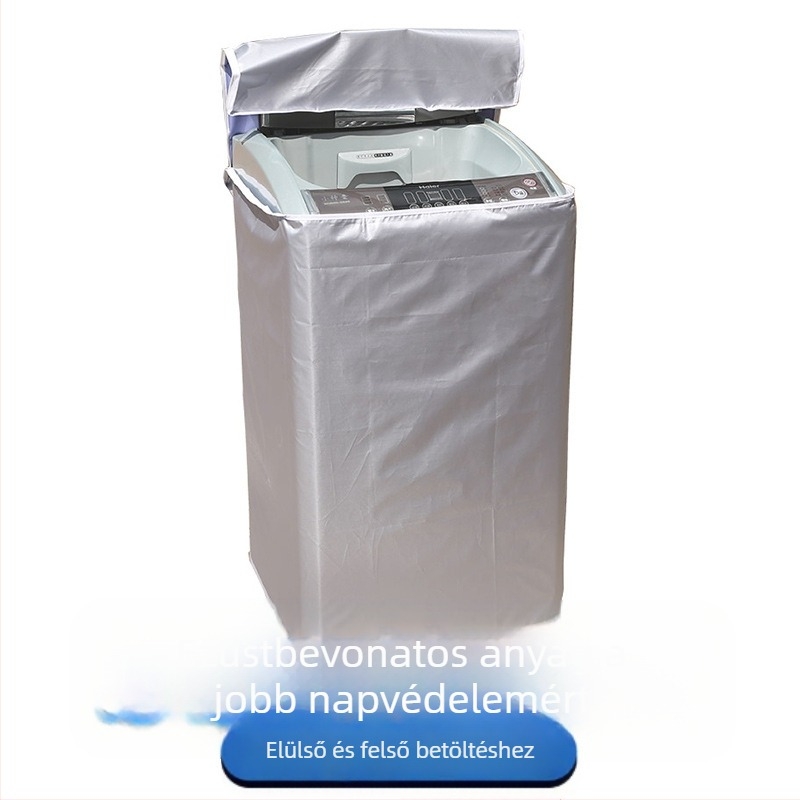 Mosógép fedél – kültéri vízálló napvédő takaró, poliészter anyag, modern minimalista stílus, testreszabható feldolgozás