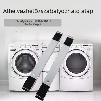 Vasból készült univerzális alap mosógép és hűtő számára, korrózióálló kivitel, csúszásgátló, állítható és mozgatható, telepítés nélkül