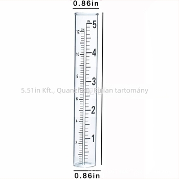 Vas esőmérő kültéri kerthez, esőmérő cső, Xiang Li Ji