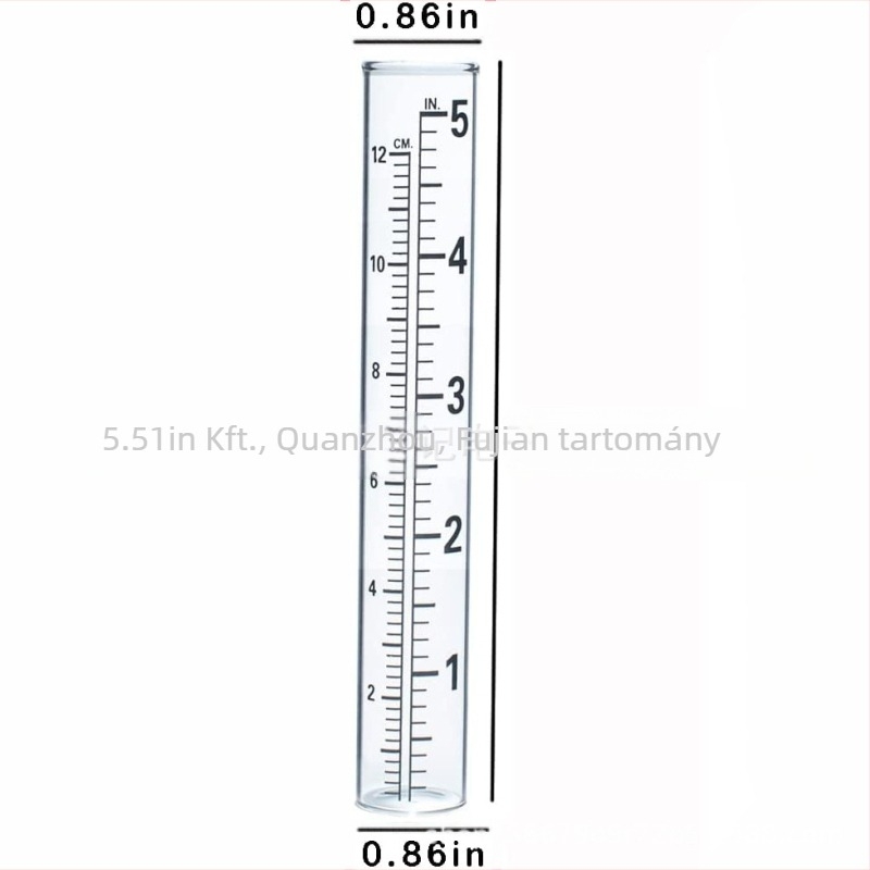 Vas esőmérő kültéri kerthez, esőmérő cső, Xiang Li Ji