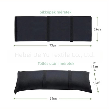 Sátor homokzsák – időjárásálló, kültéri kiegyensúlyozó súly, Oxford anyagú, parasol és teraszbútorokhoz