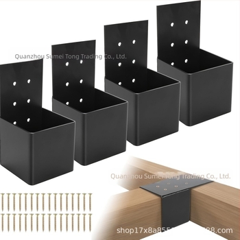 Galvanizált acél korláttámasz készlet pergolához, falra szerelés és fedélzeti korláthoz – modern, minimalist stílus, porfestett felület