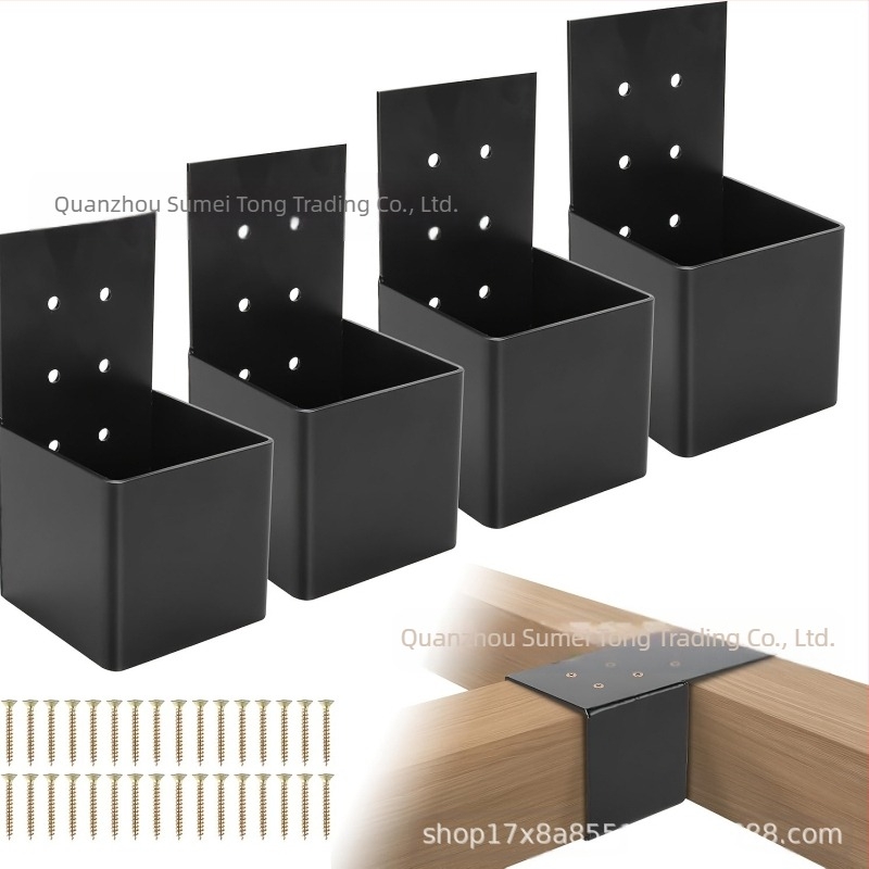 Galvanizált acél korláttámasz készlet pergolához, falra szerelés és fedélzeti korláthoz – modern, minimalist stílus, porfestett felület