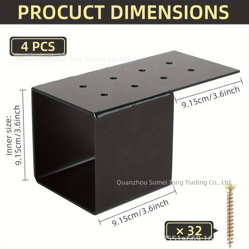 Galvanizált acél korláttámasz készlet pergolához, falra szerelés és fedélzeti korláthoz – modern, minimalist stílus, porfestett felület