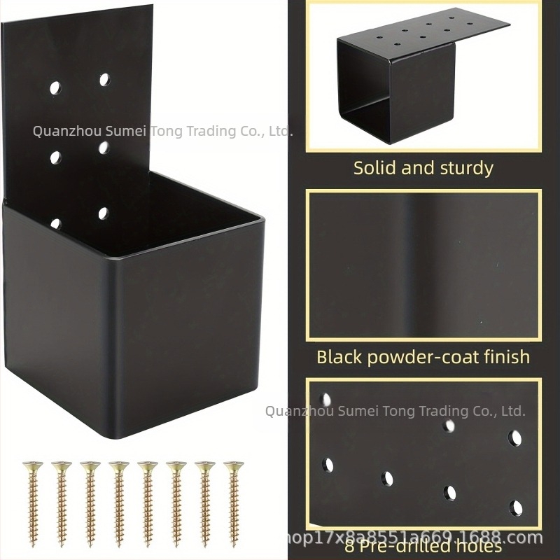 Galvanizált acél korláttámasz készlet pergolához, falra szerelés és fedélzeti korláthoz – modern, minimalist stílus, porfestett felület