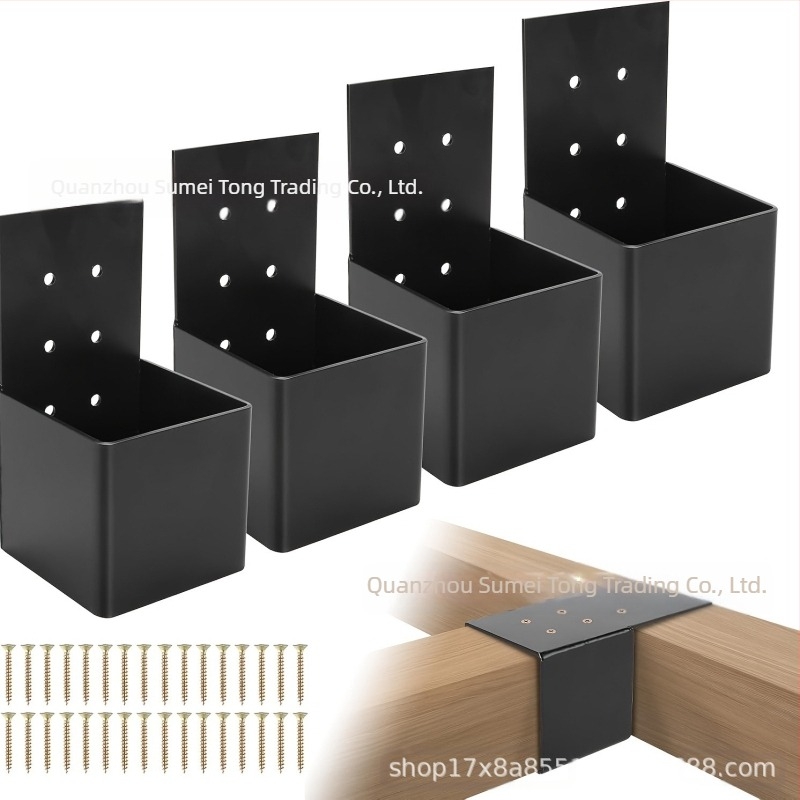 Galvanizált acél korláttámasz készlet pergolához, falra szerelés és fedélzeti korláthoz – modern, minimalist stílus, porfestett felület