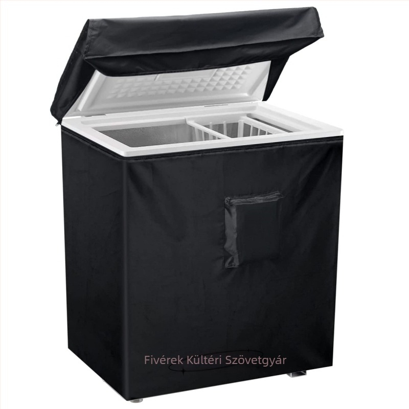 XD poliészteres hűtőfedő – teljes fedettség, nyitható cipzáras zsebbel, porvédelem, testreszabható feldolgozás, modern minimalista stílus