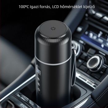 Autóvízmelegítő — 316 rozsdamentes acél, univerzális 12V/24V, 15–100W, forralja a vizet