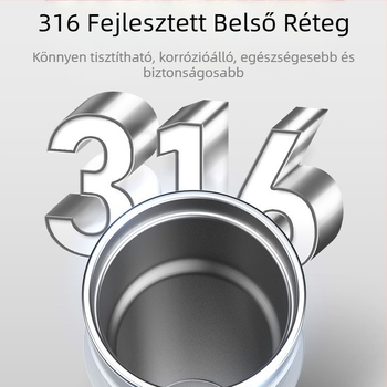 Autóvízmelegítő — 316 rozsdamentes acél, univerzális 12V/24V, 15–100W, forralja a vizet
