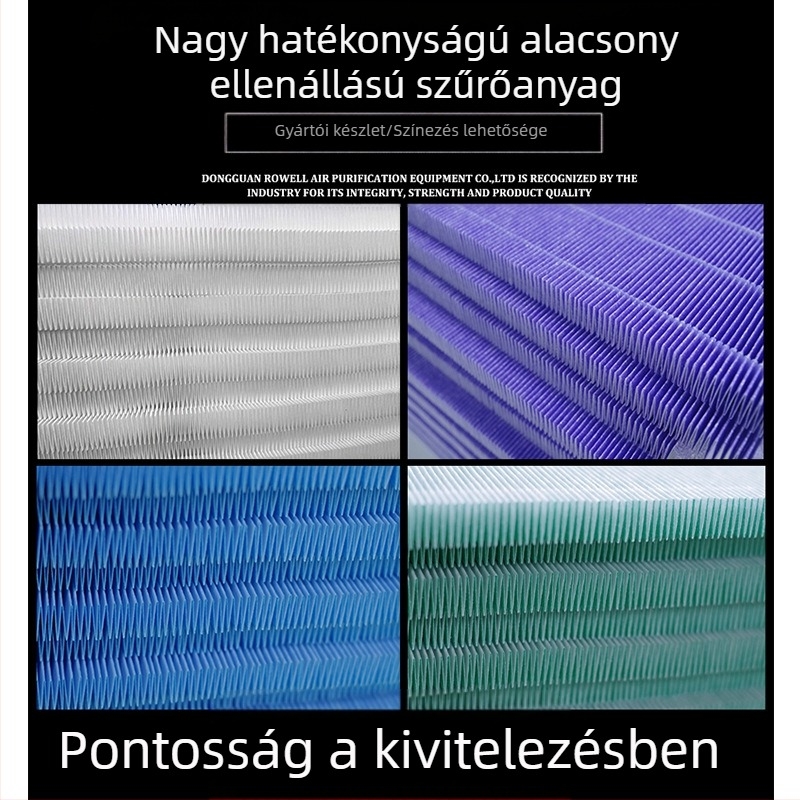 Blueair 500/600 sorozathoz illeszkedő légszűrő elem — alacsony ellenállású aktívszén szűrő, kompozit szűrőháló, hosszú távú tisztítás