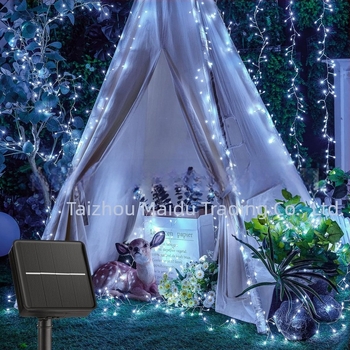 Maidu MD20240604-3 Napelemes kültéri dekoratív fénylánc, IP44, 0.6W, bemenet 2V, napelemes tápegység, CE tanúsítvány