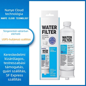 Hűtőszűrő – aktív szén, szűrési szint 5, 300 L/nap, cserélhető szűrőelem, kompatibil Da97-17376B Haf-Qin/Exp